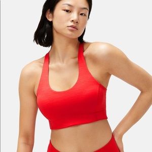 OUTDOOR VOICES Scarlet Red Doing Things Sports Bra